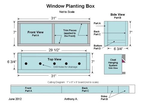 diy metal window boxes|free printable planter box plans.